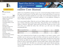 Tablet Screenshot of manual.calibre-ebook.com